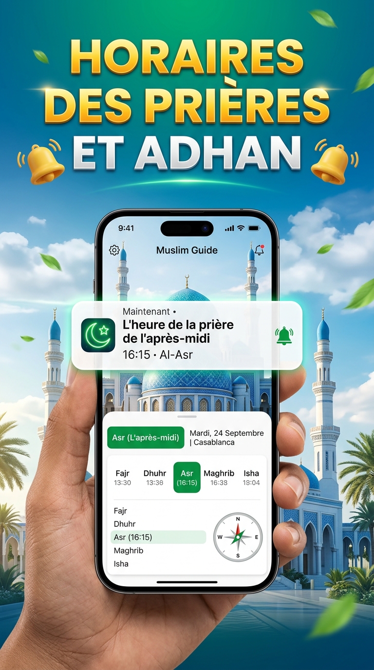Horaires des Prières et Adhan